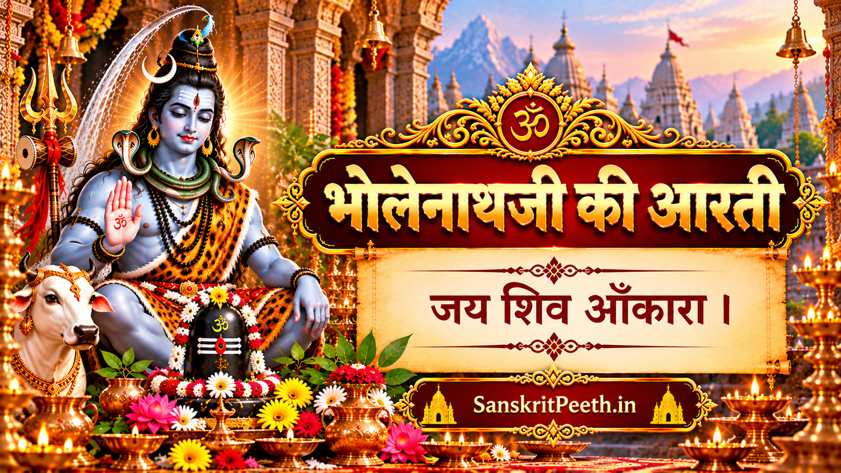 भोलेनाथजी की आरती – जय शिव ओंकारा
